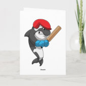 Orka met cricketbat bij Cricket Kaart (Achterkant)