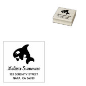 Orka Moordwalvis Adres Rubberstempel (Gestempeld)