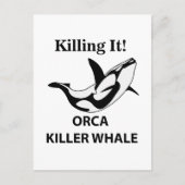 Orka Moordwalvis Doet Het Grappig Briefkaart (Voorkant)