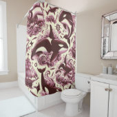  Orka Nautisch Naadloos Douchegordijn (In situ)