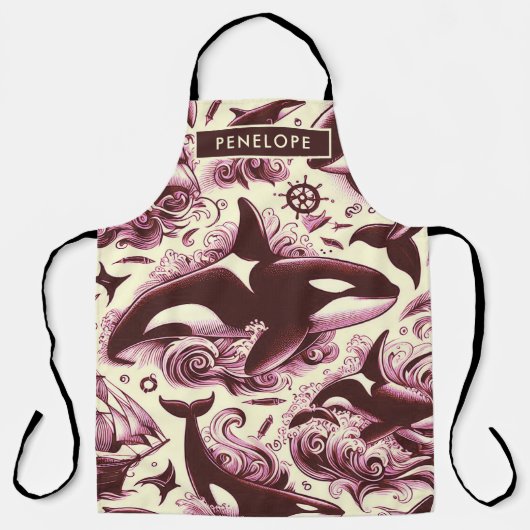  Orka Nautisch Naadloos Schort (Voorkant)