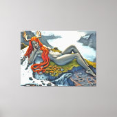 Orka onder de Godin Canvas Afdruk (Voorkant)