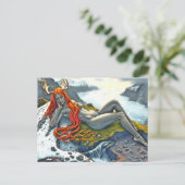 Orka onder de Godin Feestdagenkaart (Staand voorkant)