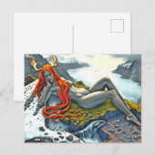 Orka onder de Godin Feestdagenkaart (Voorkant / Achterkant)