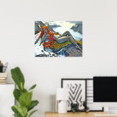 Orka onder de Godin Poster (Thuiskantoor)