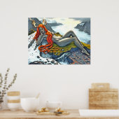 Orka onder de Godin Poster (Keuken)