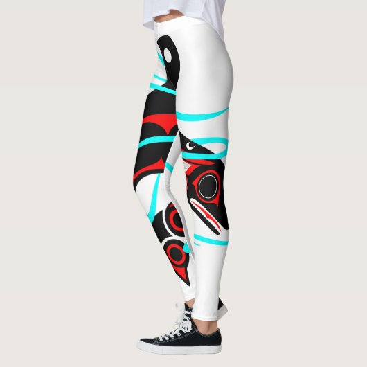 Orka ontwerp leggings (Links)