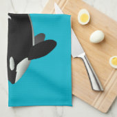 Orka, Orcinus Orca Theedoek (Quarter Fold)