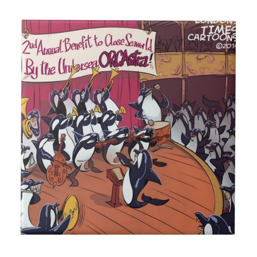 Orka Orkest Grappig Tegeltje (Voorkant)
