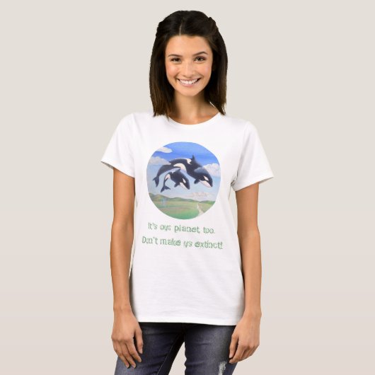 Orka Spirits "Het is ook mijn planeet!" T-Shirt (Voorkant volledig)
