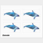 Orka-Sticker in acrylstijl Rechthoekige Sticker (Vel)