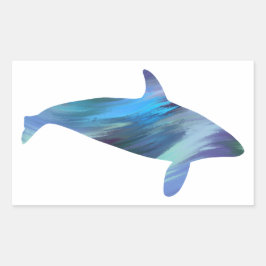 Orka-Sticker in acrylstijl Rechthoekige Sticker