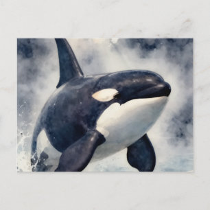 Orka Stormachtige golven Briefkaart