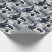 Orka Stormachtige golven Cadeaupapier (Hoek)