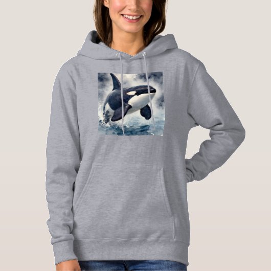 Orka Stormachtige golven Hoodie (Voorkant)