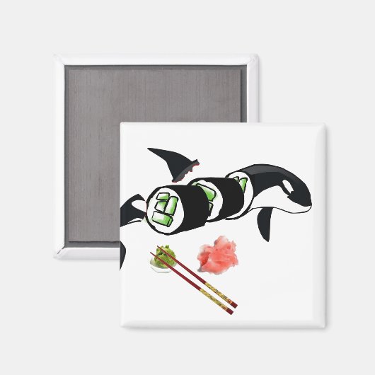 Orka sushi! magneet (Voorkant / Achterkant)