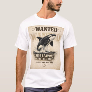 Orka T-shirt Zwart-wit dolfijn Zeedier liefhebber