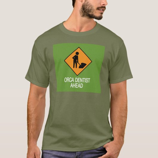 Orka tandarts vooruit t-shirt (Voorkant)