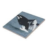 orka tegeltje (Zijkant)