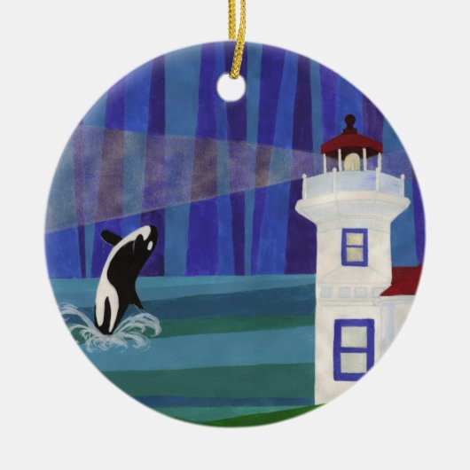 Orka Tokitae Keramisch Ornament (Voorkant)
