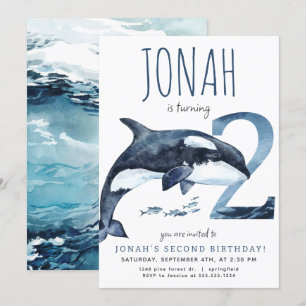 Orka tweede verjaardag uitnodiging