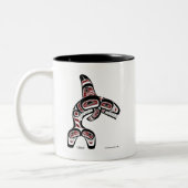 orka tweekleurige koffiemok (Links)