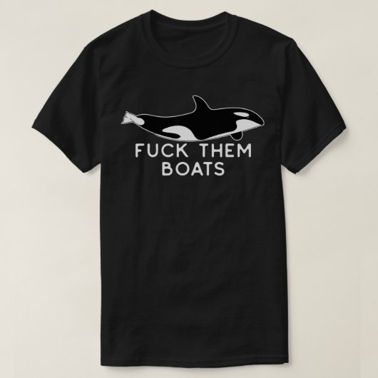 Orka valt hen boten aan t-shirt (Design voorkant)
