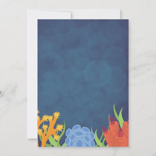 Orka verjaardagsuitnodiging kaart (Achterkant)