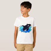 Orka, Vis, Pinguïn Vijand T-shirt (Voorkant volledig)