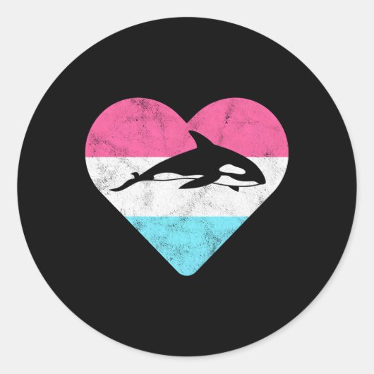 Orka voor of ronde sticker (Voorkant)