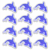 Orka Walvis Holografische Water Stickers (Voorkant)