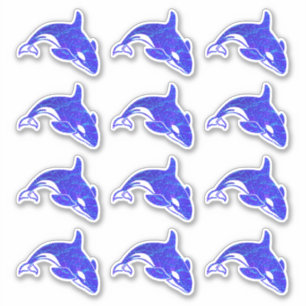 Orka Walvis Holografische Water Stickers