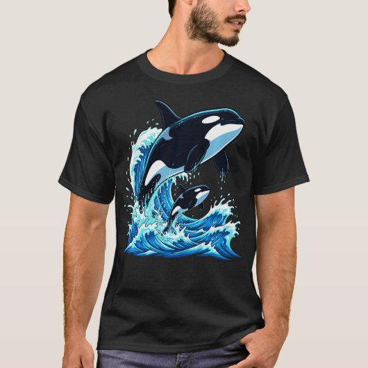 Orka Walvis Oceaan T-shirt (Voorkant)