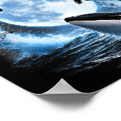 Orka walvisliefhebber zee oceaan dier wordt poster (Hoek)