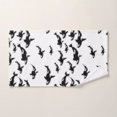 Orka Whale Black and White Ocean Theme Handdoek (Handdoek)