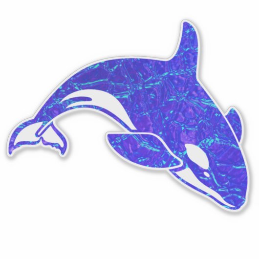 Orka Whale Holographic Water Sticker (Voorkant)