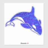 Orka Whale Holographic Water Sticker (Vel)
