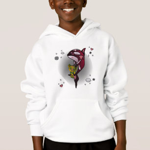 Orka Whale met Teddy Bear in Space Graphic Design