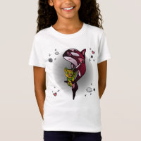Orka Whale met Teddy Bear in Space Graphic Design