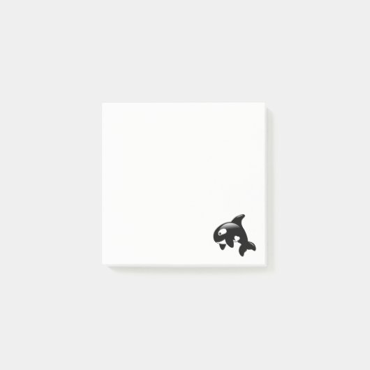 Orka Whale op Wit Post-it® Notes (Voorkant)