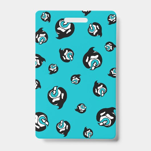 orka whale Teacher Hall Pass Badge (Voorzijde)