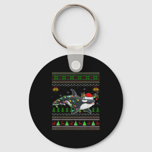 Orka Whale Ugly Christmas Sweaters Santa Zee Anima Sleutelhanger