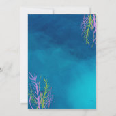 Orka Whale Verjaardag uitnodiging (Achterkant)