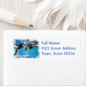 Orka Whales Retouradreslabel Etiket (Insitu)