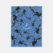 Orka Wild Killer Whale Pod | Gepersonaliseerd Fleece Deken (Voorkant)
