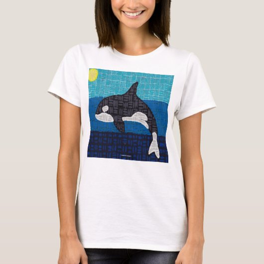 Orka (wit) - Dames Basic T-Shirt (Voorkant)
