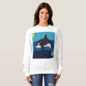 Orka (wit) - Dames sweatshirt (Voorkant volledig)