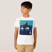 Orka (wit) - Jongens Basic T-Shirt (Voorkant volledig)