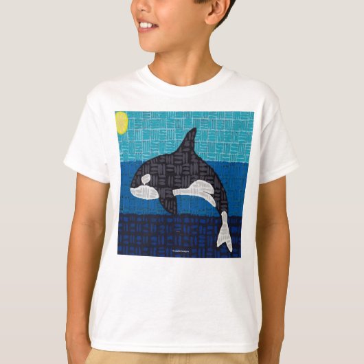 Orka (wit) - Jongens Basic T-Shirt (Voorkant)