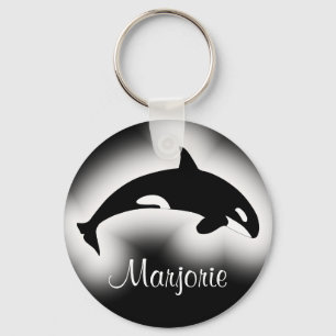 Orka Zwart-wit naam Sleutelhanger